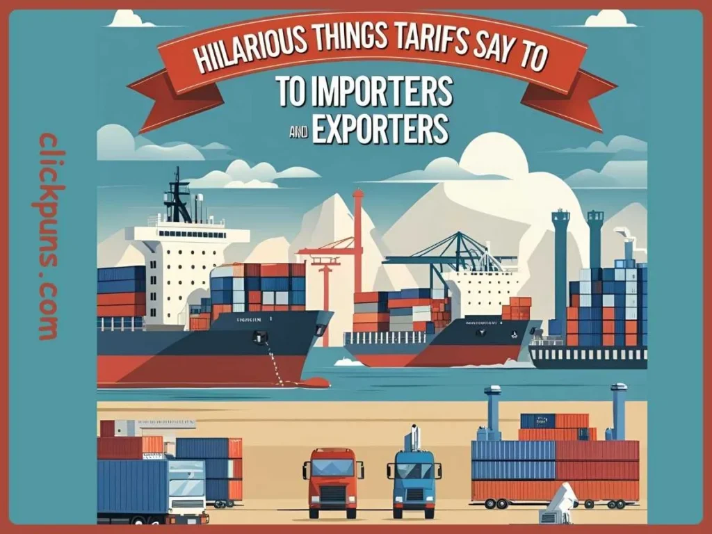 Hilarious Things Tariffs Say to Importers and Exporters