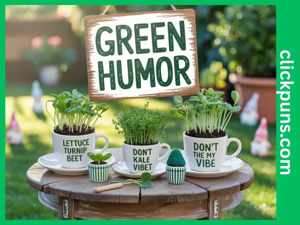 Funny Green Puns for Captions 