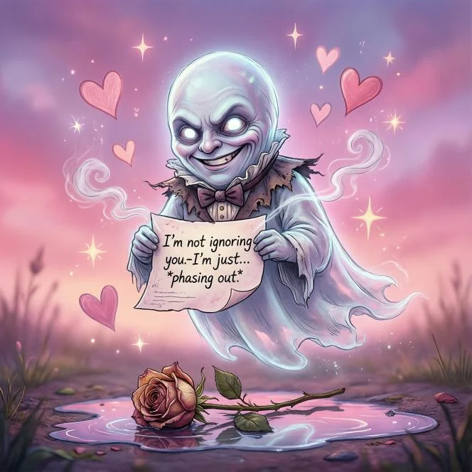  Romantic Ghosting Puns