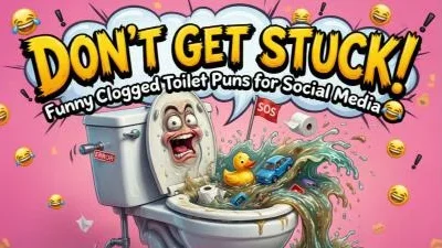 Don’t Get Stuck! Funny Clogged Toilet Puns for Social Media